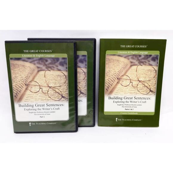 The Great Courses - BUILDING GREAT SENTENCES - 4 DVD & Book Set - Pre Owned - Picture 1 of 8